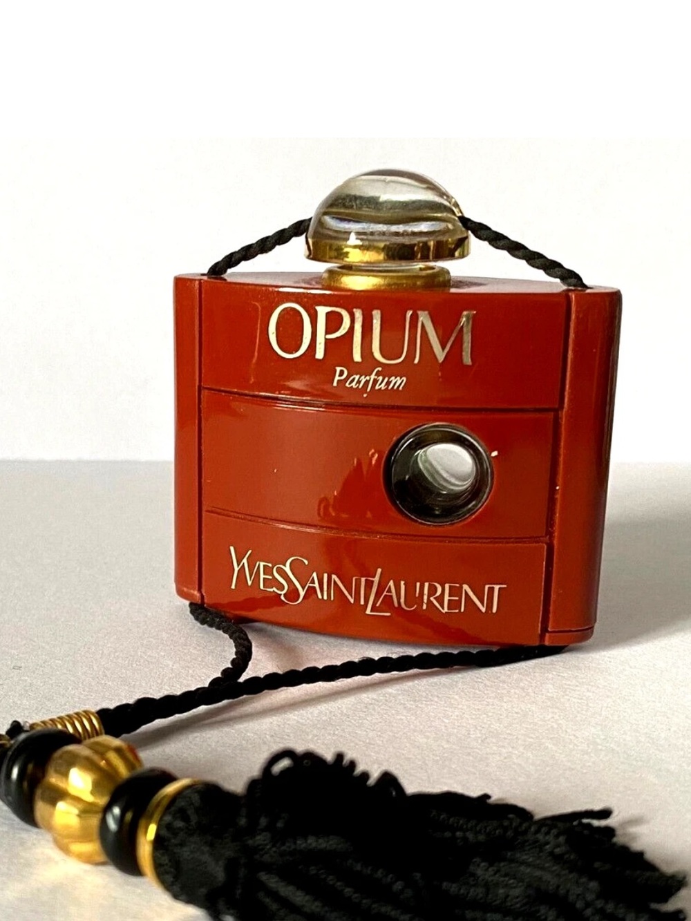 Vintage 1980’s Yves Saint Laurent Opium Parfum Collectible Bottle (7.5ml)